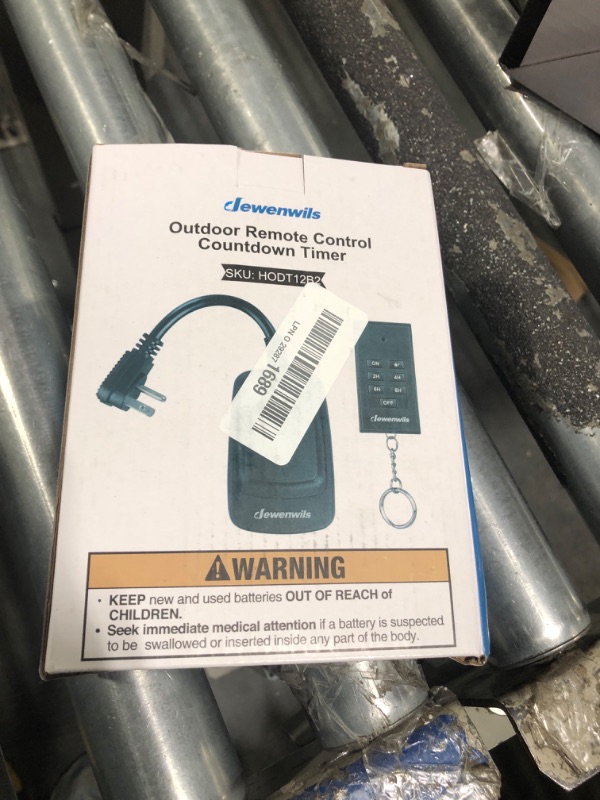 Photo 1 of DEWENWILS Light Sensor Timer Waterproof, Plug in Timer Switch, 100 ft Range Remote Control with 2 Grounded Electrical Outlets for Outdoor String Lights, 15A 1/2HP UL Listed