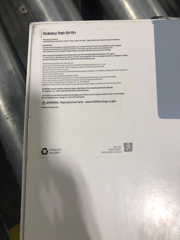 Photo 6 of *BATTERY DRAIN* 
Samsung Galaxy Tab S9 FE+ Plus 12.4” 128GB Android Tablet, Long Battery Life, Powerful Processor, S Pen, 8MP Camera, Lightweight Durable Design, Expandable Storage, US Version, 2023, Gray