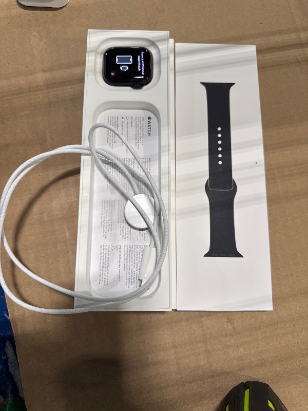 Photo 1 of Apple Watch Series 10 [GPS 42mm case] Smartwatch with Jet Black Aluminium Case with Black Sport Band - S/M. Fitness Tracker