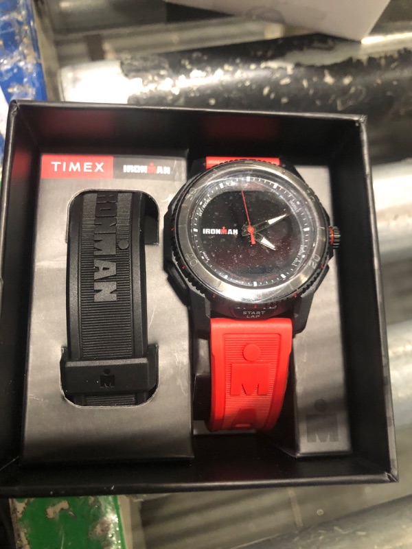 Photo 2 of *DIGITAL DOES NOT WORK*
Timex Men's Adrenaline 46mm Watch - Black-Red Strap Digital Dial Black Case