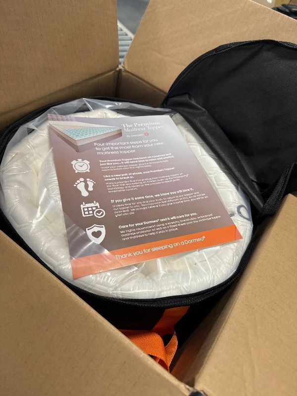 Photo 1 of Dormeo Twin Mattress Topper - Octaspring? Technology Premium Mattress Topper, 3-Zone Support for Optimal Back Support - Cooling Mattress Topper with Anti-Slip Bottom, 3 inch