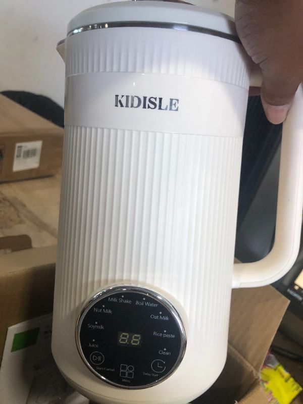 Photo 1 of ***white*** KIDISLE 8 in 1 Nut Milk Maker Blender, 32oz Homemade Almond, Oat, Coconut, Soy, Plant Based Milks and Non Dairy Beverages, Automatic Soybean Milk Machine with Delay Start/Keep Warm/Boil Water, White