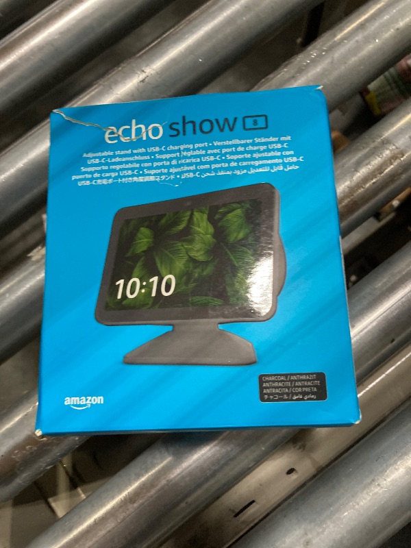 Photo 1 of Echo Show 8 (3rd Gen) Adjustable Stand with USB-C Charging Port | Charcoal