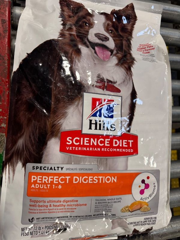 Photo 2 of ***USED***Hill's Science Diet Adult Perfect Digestion Salmon Dry Dog Food, 12 lbs.