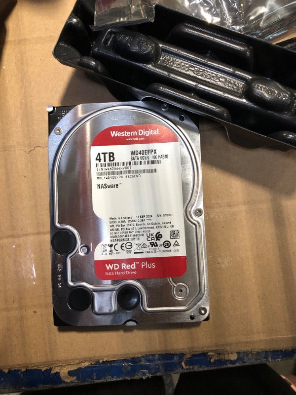 Photo 3 of WD 4TB Red Plus 5400 rpm SATA III 3.5" Internal NAS HDD (4-Pack)