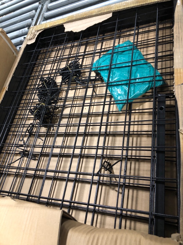 Photo 1 of Grid Wall Panels Display Rack, Floor Standing Wire Grid Stand with 40 Hooks, Commercial Grid Wall Panels for Art Craft Shows, Retail Display