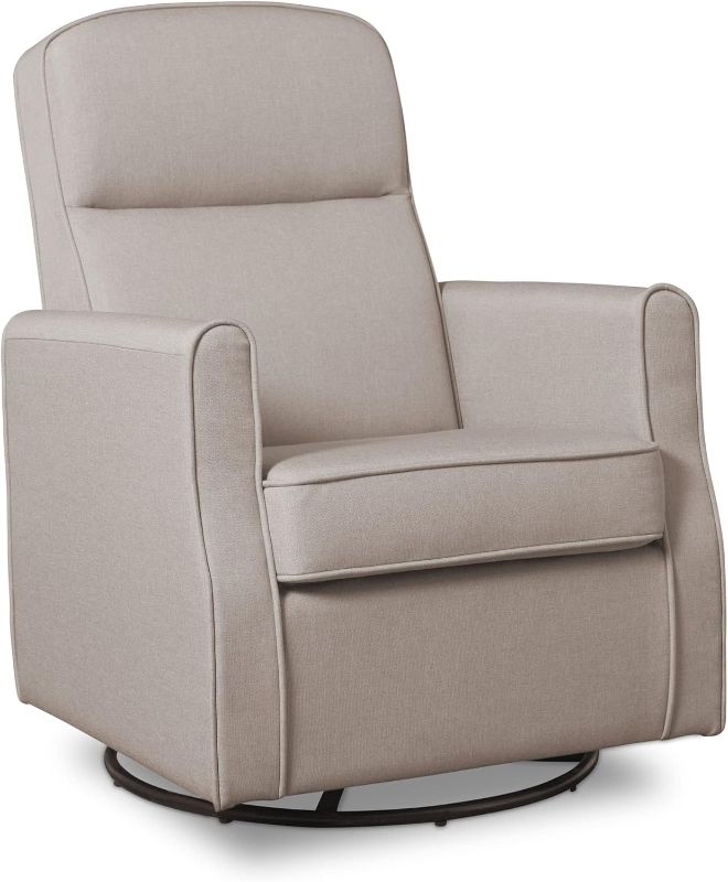 Photo 1 of  Delta Children Blair Slim Nursery Glider Swivel Rocker Chair, French Gray