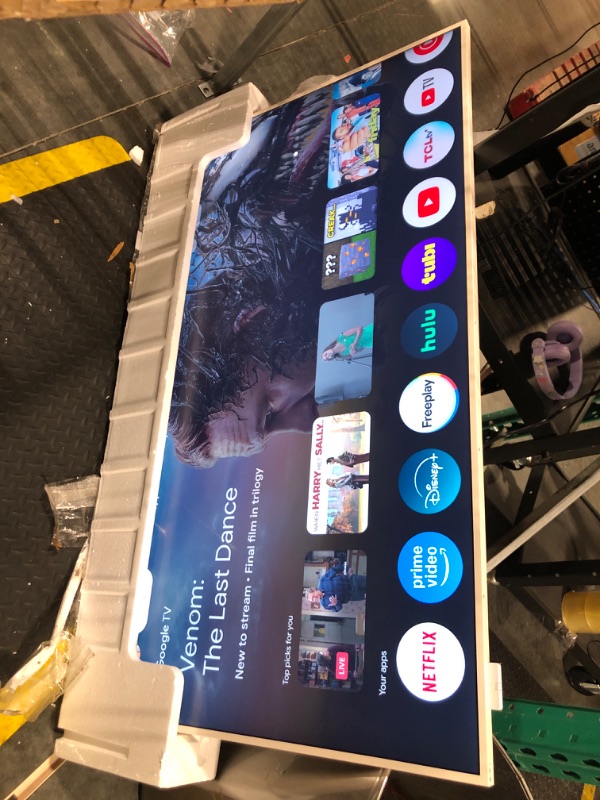 Photo 1 of TCL 55-Inch Class QLED 4K Smart NXTFRAME TV with Google TV (55A300W, 2024 Model) Dolby Vision HDR & Dolby Atmos, Built-in Google Assistant with Voice Remote, Works with Alexa, Streaming Television