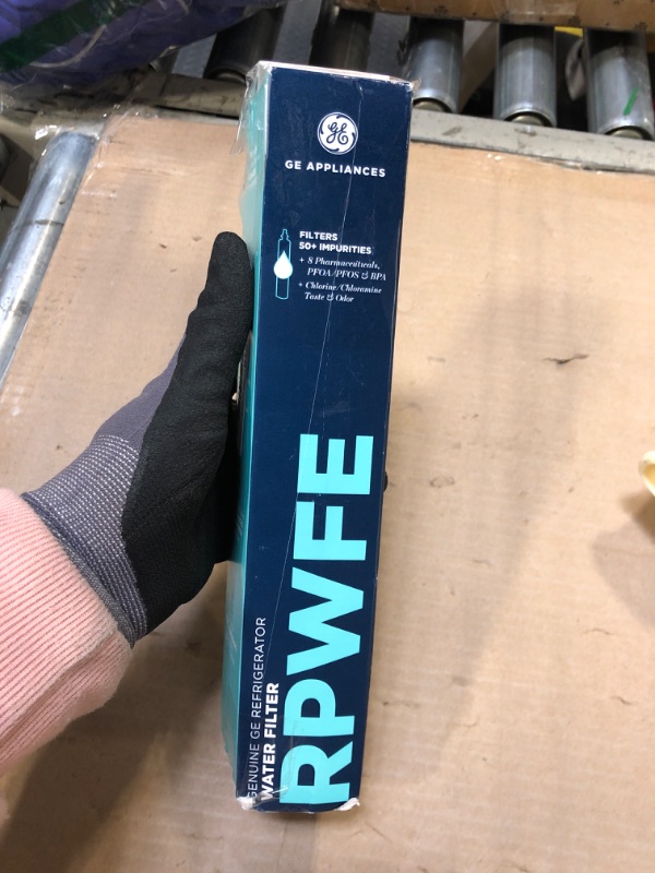 Photo 2 of GE RPWFE Refrigerator Water Filter, Genuine Replacement Filter, Certified to Reduce Lead, Sulfur, and 50+ Other Impurities, Replace Every 6 Months for Best Results, Pack of 1