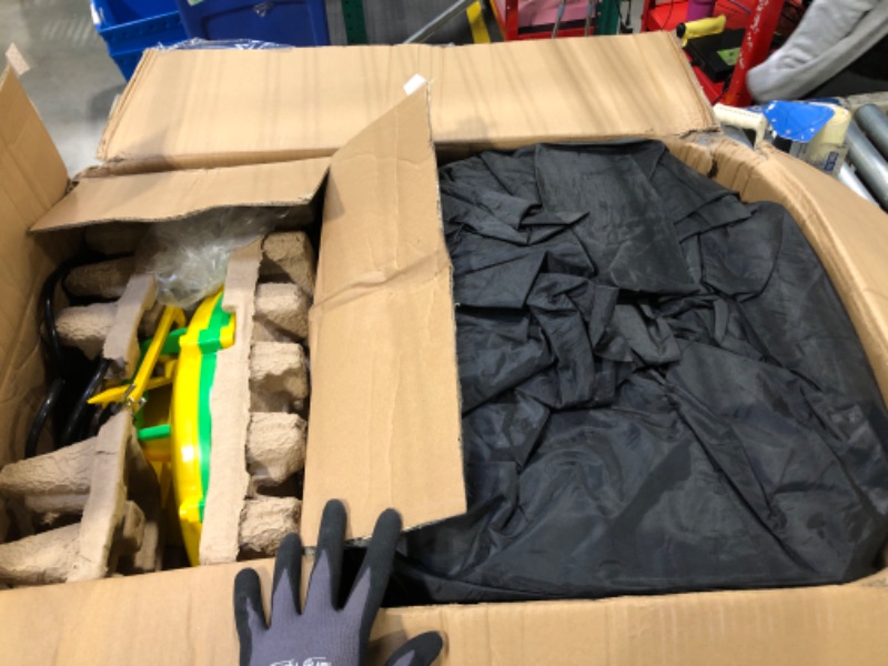 Photo 1 of Large Inflatable Nightclub Cube Tent, Inflatable Portable Air Cube Tent, Black Square Gazebo Event Room Marquee Tent House for Night Club Event Exhibition Wedding Business/Private Use(20*16.5*14FT)