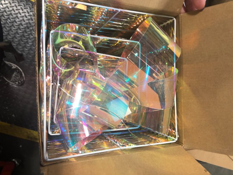 Photo 1 of ***USED***Set of 3 Christmas 150 LED Lighted Gift Boxes, 8 Lighting Modes, with Colored Lights, Lighted Xmas Present Ornament Presents Boxes for Home Yard Party (Style C)
