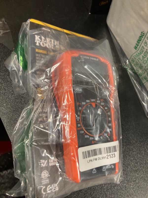 Photo 1 of Klein Tools MM325 Multimeter, Digital Manual-Ranging 600V AC/DC Voltage Tester, Tests Batteries, Current, Resistance, Diodes, and Continuity