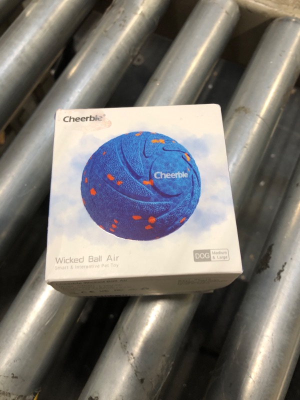 Photo 1 of ?New Material?Cheerble Smart Interactive Dog Toy, Wicked Ball AIR, Automatic Moving, Bouncing, and Rotating Ball, E-TPU Material, IPX7 Waterproof Rating, Active Rolling Ball for Medium and Large Dogs