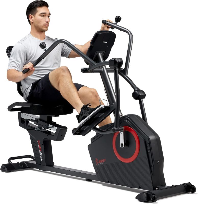 Photo 1 of 
 *** SIMILAR *** Sunny Health & Fitness Elite Recumbent Cross Trainer & Elliptical Machine with Arm Exercisers for Home Arm/Leg Training