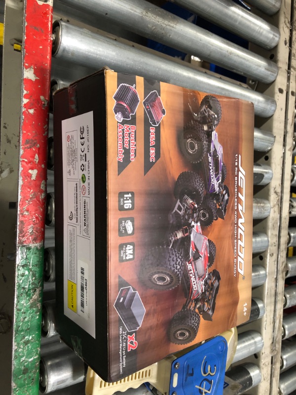 Photo 1 of Jetwood x Hyper go 1/16 Fast Brushless RC Cars for Adults, Max 42 mph High Speed Remote Control Car for Boys, Electric All Terrain RTR RC Buggy, Hobby Grade RC Truck, JC16EP with 2 Lipo
