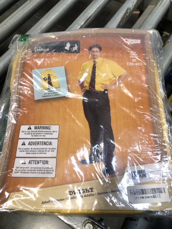 Photo 2 of ***ONLY SHIRT**
Disguise Men's Dwight Schrute, Official The Office Costume Accessories for Adults, Multicolored, Medium (38-40)