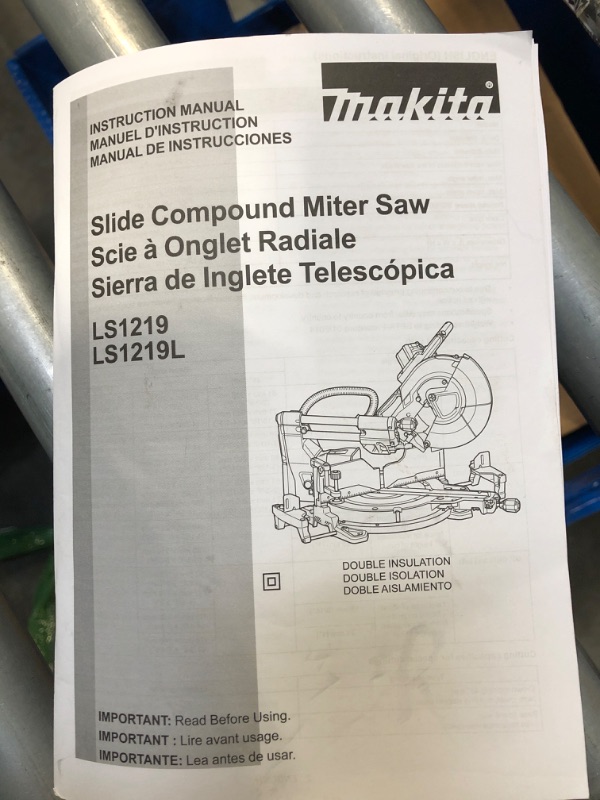 Photo 5 of Makita LS1219L 12" Dual-Bevel Sliding Compound Miter Saw with Laser