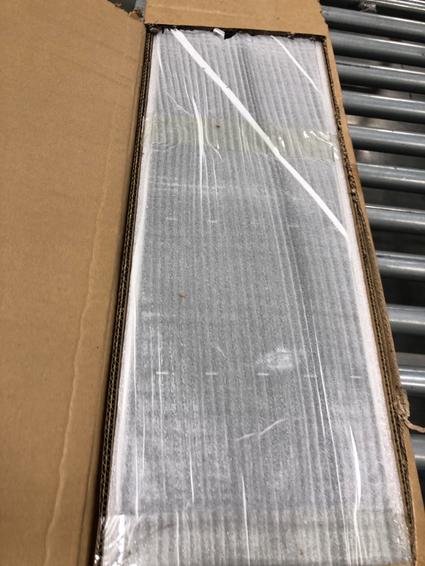 Photo 1 of Art3d 4-Piece Wood Slat Acoustic Panels for Stylish Decor and Noise Reduction, 3D Textured Panel for Ceiling and Wall, Oak