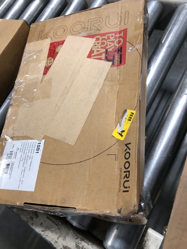 Photo 1 of KOORUI Portable Monitor 15.6 Inch 1080P FHD Portable Laptop Monitor IPS Second Screen USB-C HDMI Travel Monitor w/Protective Cover & Dual Speakers 15B1