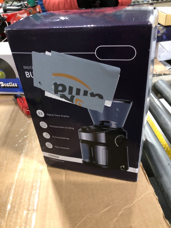 Photo 1 of ***USED***PSARTS ONLY***SHARDOR Burr Coffee Grinder Electric with 32 Grinding Sizes, Coffee Grinders for Home Use with 40 Seconds Adjustable Electronic Timer, Coffee Bean Grinder with Chamber Cleaning Button