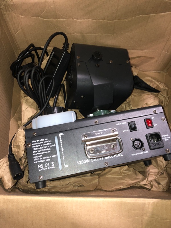 Photo 1 of IMONE 1200w Snow Machine Christmas,Shake Snow Making Machine-45-Degree Oscillation,Large Tank Snow Machine Adjustable Snow Intensity,Outdoor Snow Maker Snowflake Machine,Wired,Wireless Remote