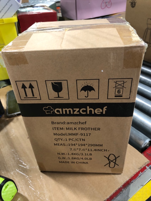 Photo 1 of AMZCHEF 8-IN-1 Milk Frother and Steamer 550 Watts, 21 oz Split Stainless Steel Automatic Milk Steamer for Latte, Hot and Cold Milk Froth, Hot Milk, Chocolate Milk, Baby Food