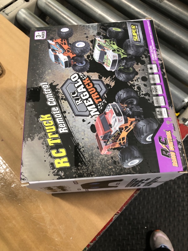 Photo 2 of *FOR PARTS ONLY* 
Kidcia 1:16 Scale RC Monster Truck - 2.4GHz All Terrain Car for Kids 4-12, 20 Km/h Off Road RC Truck, Christmas or Birthday Gift