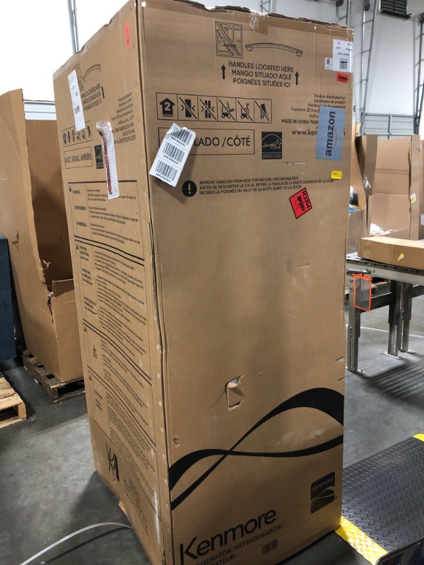 Photo 1 of Kenmore 46-75515 Counter-Depth French Door Refrigerator/Freezer with Fingerprint-Resistant Stainless Steel, Ice Maker, Quiet and Energy Efficient Inverter Compressor, 36 Inch