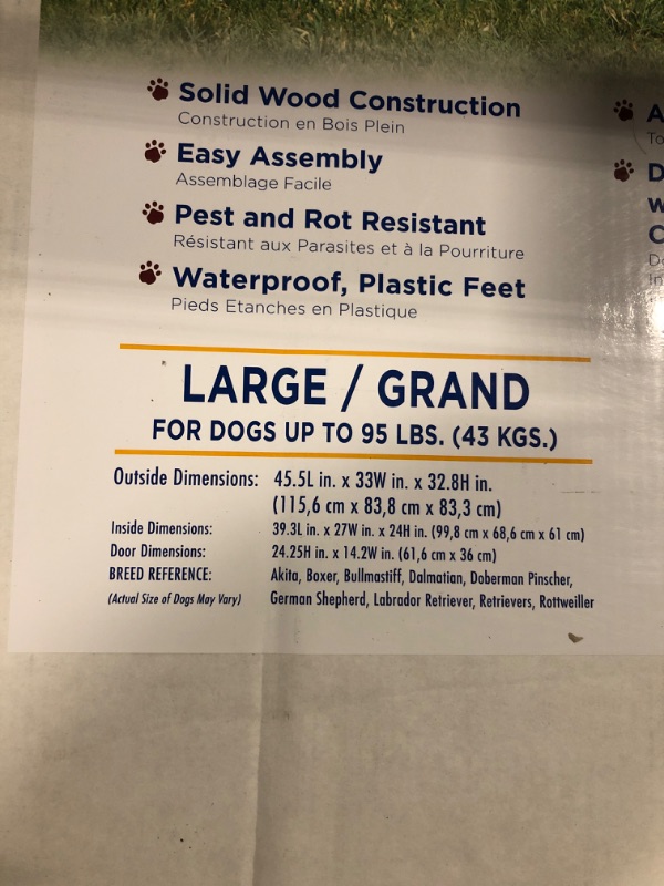 Photo 1 of PRECISION PET PRODUCTS Extreme Outback Log Cabin Dog House, Large, Natural Wood (7027013)
