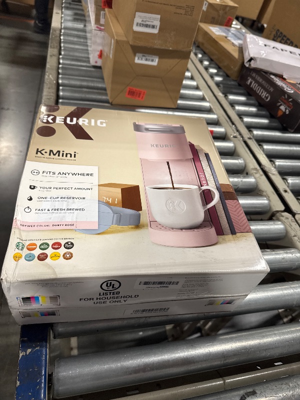 Photo 3 of Keurig - K-Mini Single Serve K-Cup Pod Coffee Maker - Dusty Rose