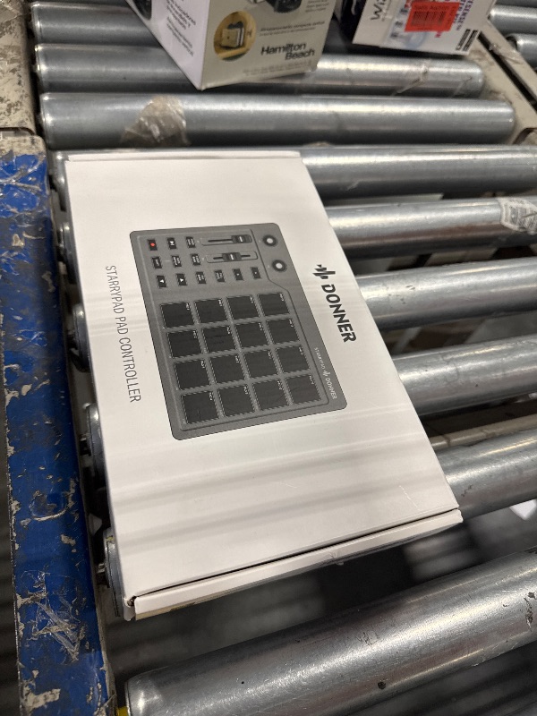 Photo 3 of Donner MIDI Pad Beat Maker Machine Professional, Drum Machine with 16 Beat Pads, 2 Assignable Fader & Knobs and Music Production Software, USB MIDI Controller with 40 Courses, STARRYPAD