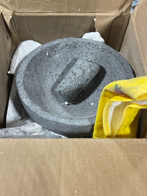 Photo 3 of    The original Molcajete Mexicano volcanic rock Handmade of Authentic Lava Rock in Mexico - Molcajete de Piedra volcanica - Molcajete Mortar Pestle molcajete bowl molcajete volcanic rock guacamole maker