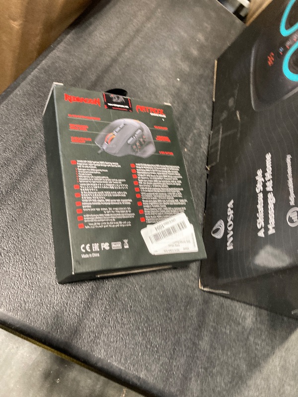 Photo 1 of Redragon M811 Aatrox MMO Gaming Mouse, 15 Programmable Buttons Wired RGB Mouse w/Ergonomic Natural Grip Build, 10 Side Macro Keys, Software Supports DIY Keybinds & Backlit