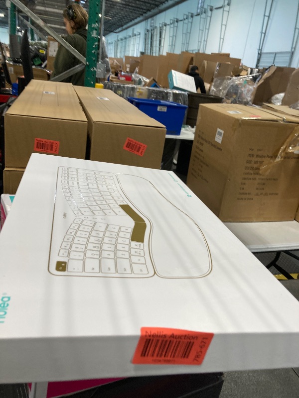 Photo 1 of Nulea RT05 Wireless Ergonomic Keyboard, Split Keyboard with Wrist Rest, USB-C Charging, 7-Color Backlight, Natural Typing, Bluetooth and USB Connectivity, Compatible with Windows,Mac