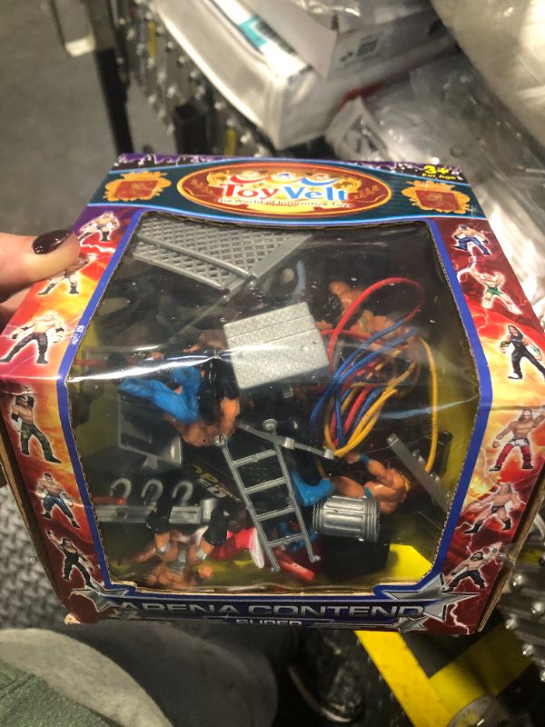 Photo 1 of ***USED***ToyVelt WWE Ring Playset with 32-Piece Wrestling Action Figures for Boys 8-12 Playset, Safe and Durable WWE Toys, Comes with Wrestling Ring, Realistic Action Figures
