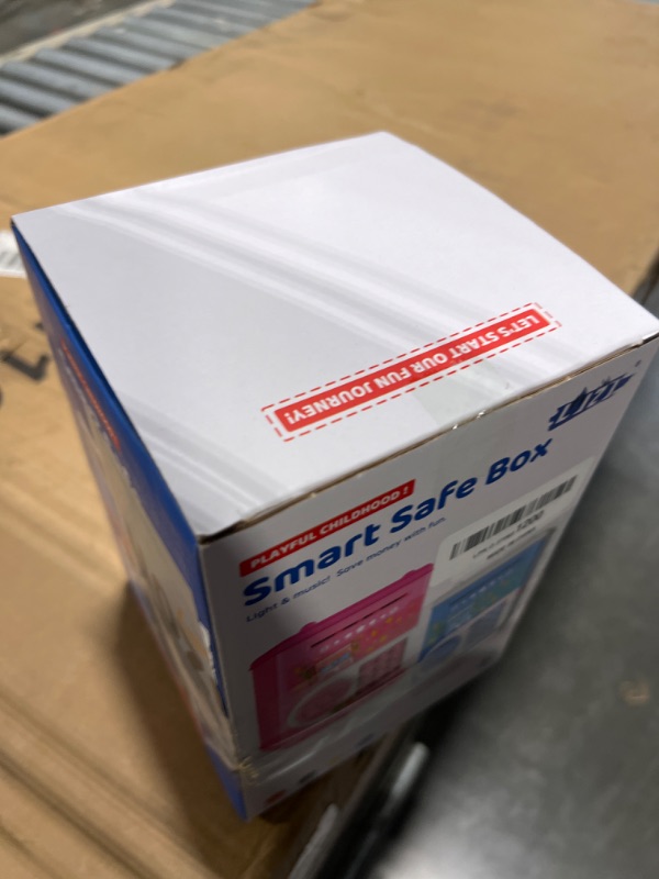 Photo 1 of Pink Piggy Bank for Kids with Password Code Lock and Auto Grab Bill Slot, PhilaeEC Real Money Cash Coin Can Saving Box Electronic Money Safe Bank, Hot Gift for 4 7 8 9 10 11 Year Old Boys Girls