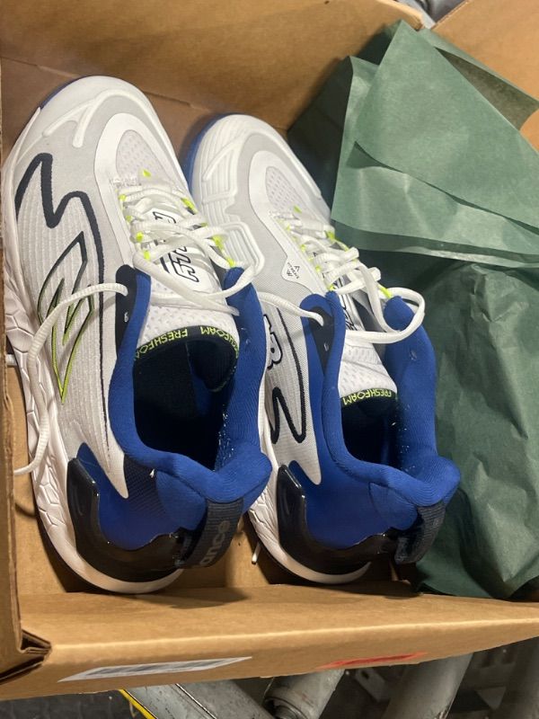Photo 1 of New Balance Men's Fresh Foam X Ct-Rally Tennis Shoe, White/Navy, 11 Wide