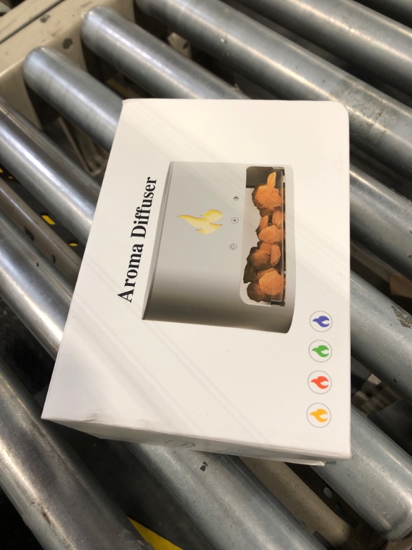 Photo 1 of YALEDI Essential Oil Diffuser, Fireplace Fire Flame Aromatherapy Diffuser, 250ml Himalayan Salt Lamp Scent Diffuser, Cool Mist Humidifier with 7 Colors Light, Timer & Auto-Off for Home, Room (Black)