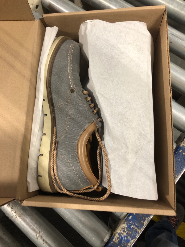 Photo 1 of Kkyc Men's Shoes Comfortable Casual Shoes Slip on Lace up Shoes 10M (Light Grey)