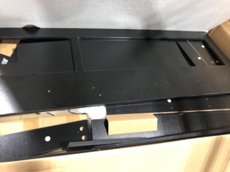 Photo 1 of DWVO Vanity Desk with Large LED Mirror, Power Outlet, Large 47 Inches Vanity Table with 3 Lighting Modes, 4 Drawers, for Bedroom