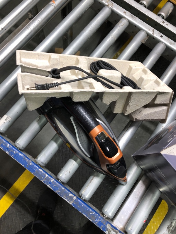 Photo 1 of Rowenta Iron, Steam Force Pro Steam Iron for Clothes 1850 watts, 5 presets Smart Screen, Stainless Steel Soleplate, Powerful Steam Boost, High-Efficiency Handheld Ironing, Black Copper, DW9580