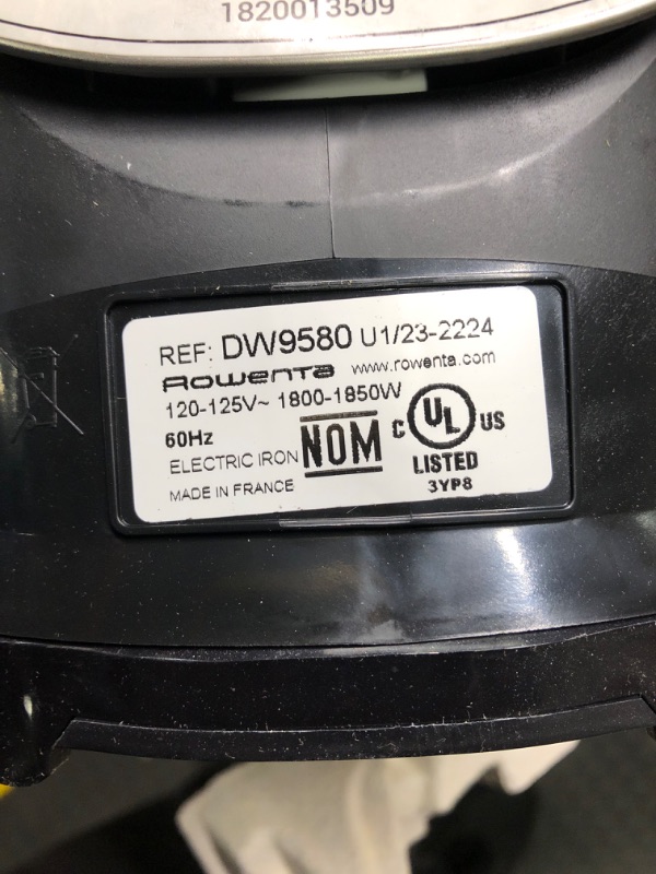 Photo 1 of Rowenta Iron, Steam Force Pro Steam Iron for Clothes 1850 watts, 5 presets Smart Screen, Stainless Steel Soleplate, Powerful Steam Boost, High-Efficiency Handheld Ironing, Black Copper, DW9580