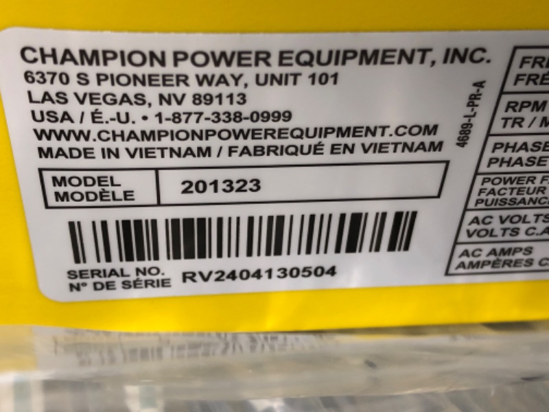 View 4 of Champion Power Equipment 2500-Watt Dual Fuel Portable Inverter Generator with Quiet Technology and CO Shield