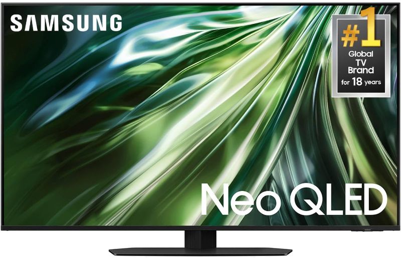 Photo 1 of ***missing power cord, unable test this TV*** SAMSUNG 50-Inch Class QLED 4K QN90D Series Neo Quantum HDR Smart TV w/Dolby Atmos, Object Tracking Sound Lite, Motion Xcelerator, Real Depth Enhancer Pro, Alexa Built-in (QN50QN90D, 2024 Model)
