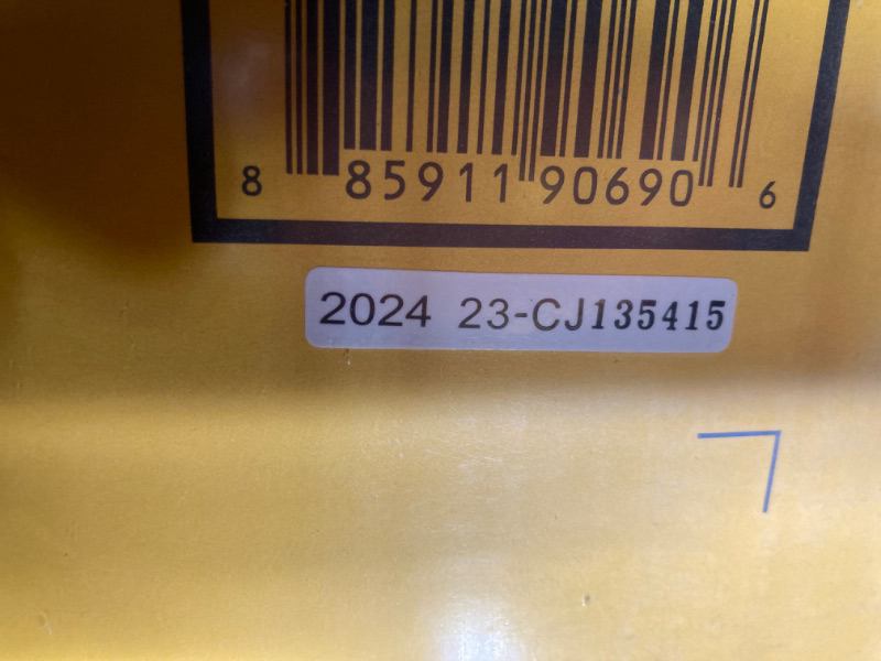 Photo 4 of ***new item, in factory packing, but the punch hole on the box, unknown if any parts falling out from here or not*** DEWALT Sliding Compound Miter Saw, 12-Inch (DWS779)