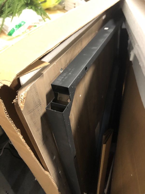 Photo 1 of VASAGLE Dining Table Set for 4, Kitchen Table with 2 Benches, 43.3 x 27.6 x 29.5 Inches Dining Room Table, 38.2 x 11.8 x 19.7 Inches Bench, Heather Greige and Ink Black UKDT070B02