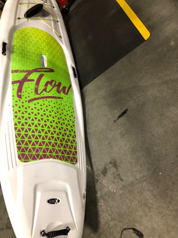 Photo 2 of ******NO Paddle Board ******Pelican Flow 106 Hardshell Stand-Up Paddle Board - Lightweight Board with a Bottom Fin for Paddling, Non-Slip Deck - Perfect for Youth & Adult - 10.2 ft - Lime