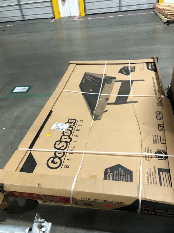 Photo 1 of GoSports 7 ft Portable Pool Table - No Assembly Required Folding Billiard Table in Oak