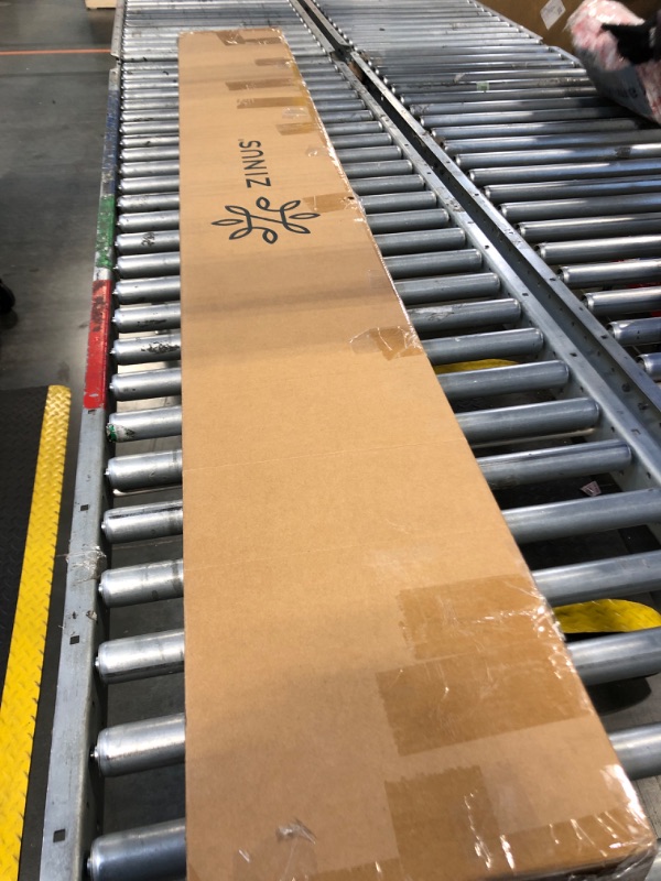 Photo 1 of ZINUS Quick Lock Bunkie Board, Box Spring & Bed Slat Replacement, Metal Frame with Steel Slats, Easy Assembly, Queen