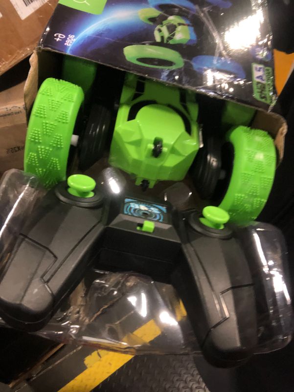 Photo 1 of ***USED***Remote Control Car, Hamdol Double Sided 360°Rotating 4WD RC Cars with Headlights 2.4GHz Electric Race Stunt Toy Car Rechargeable Toy Cars for Boys Girls Birthday (Green)